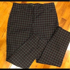 J. Jill Black plaid pants. Size 12 Tall